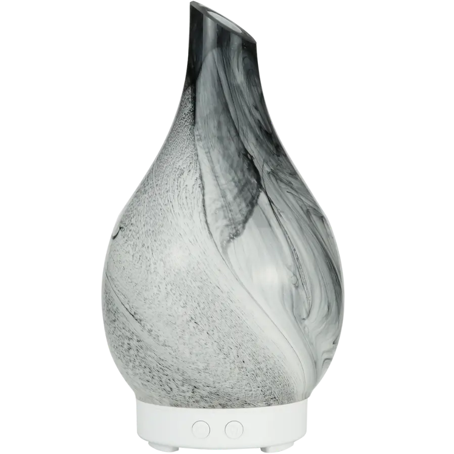 Green-Life Liuli style glass ultrasonic diffuser GF24EA103E22 featuring colorful artistic glass design, ideal for aromatherapy brands and importers seeking distinctive decorative diffuser collections.