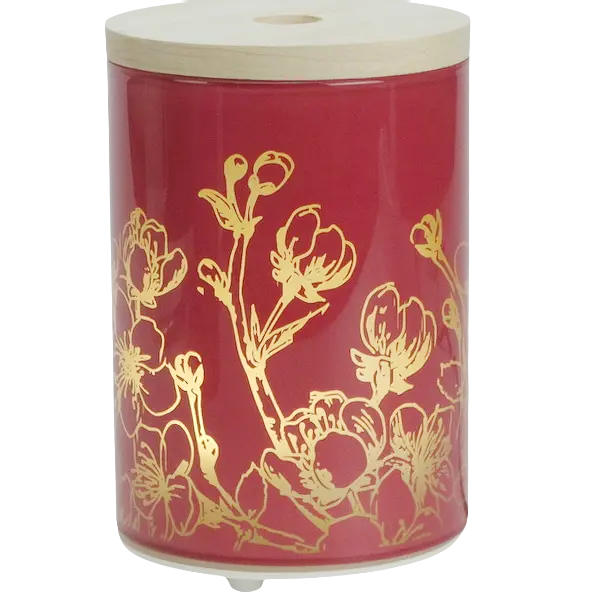 Green-Life glass ultrasonic diffuser GL24EA7001 with laser engraved decorative patterns, designed for home fragrance brands looking for elegant and customizable diffuser designs.