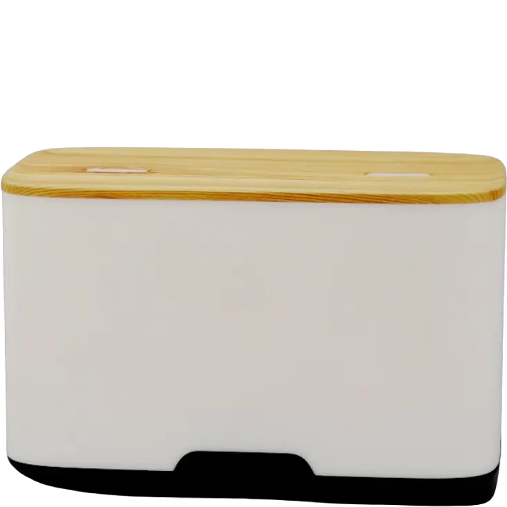 Green-Life plastic ultrasonic diffuser GF24EA013E29 with big capacity water tank, designed for longer aroma diffusion time suitable for home and lifestyle fragrance brands.