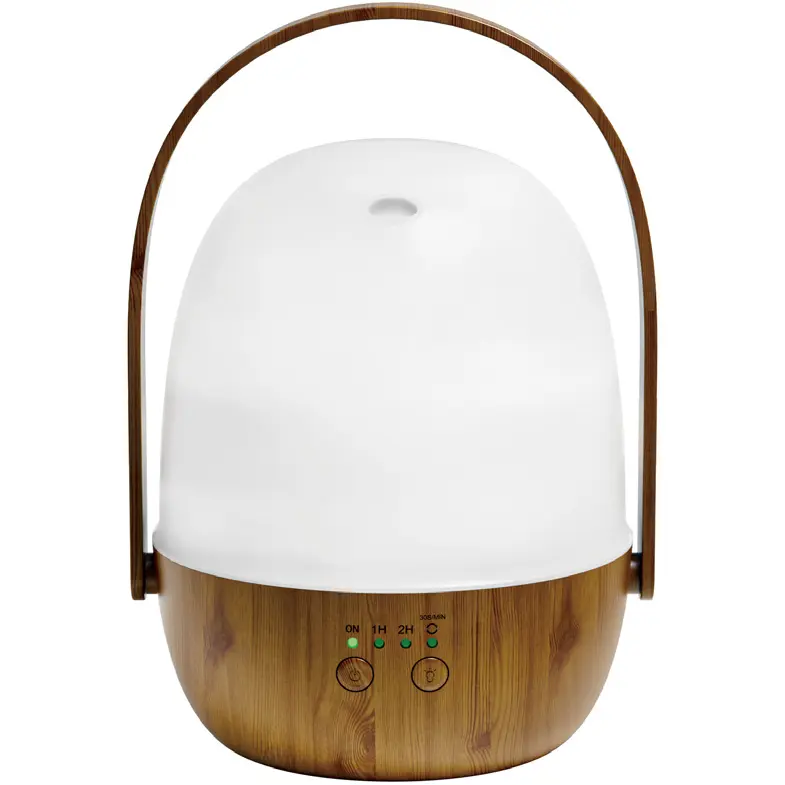 Green-Life plastic ultrasonic diffuser GF25EA18074E43 with lantern shape design, creating warm ambient lighting while delivering ultrasonic aroma diffusion for decorative home fragrance products.