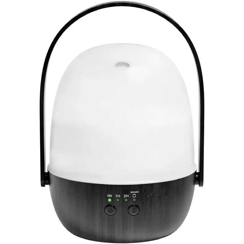 Green-Life plastic ultrasonic diffuser GF25EA18075E43 with lantern shape design, creating warm ambient lighting while delivering ultrasonic aroma diffusion for decorative home fragrance products.