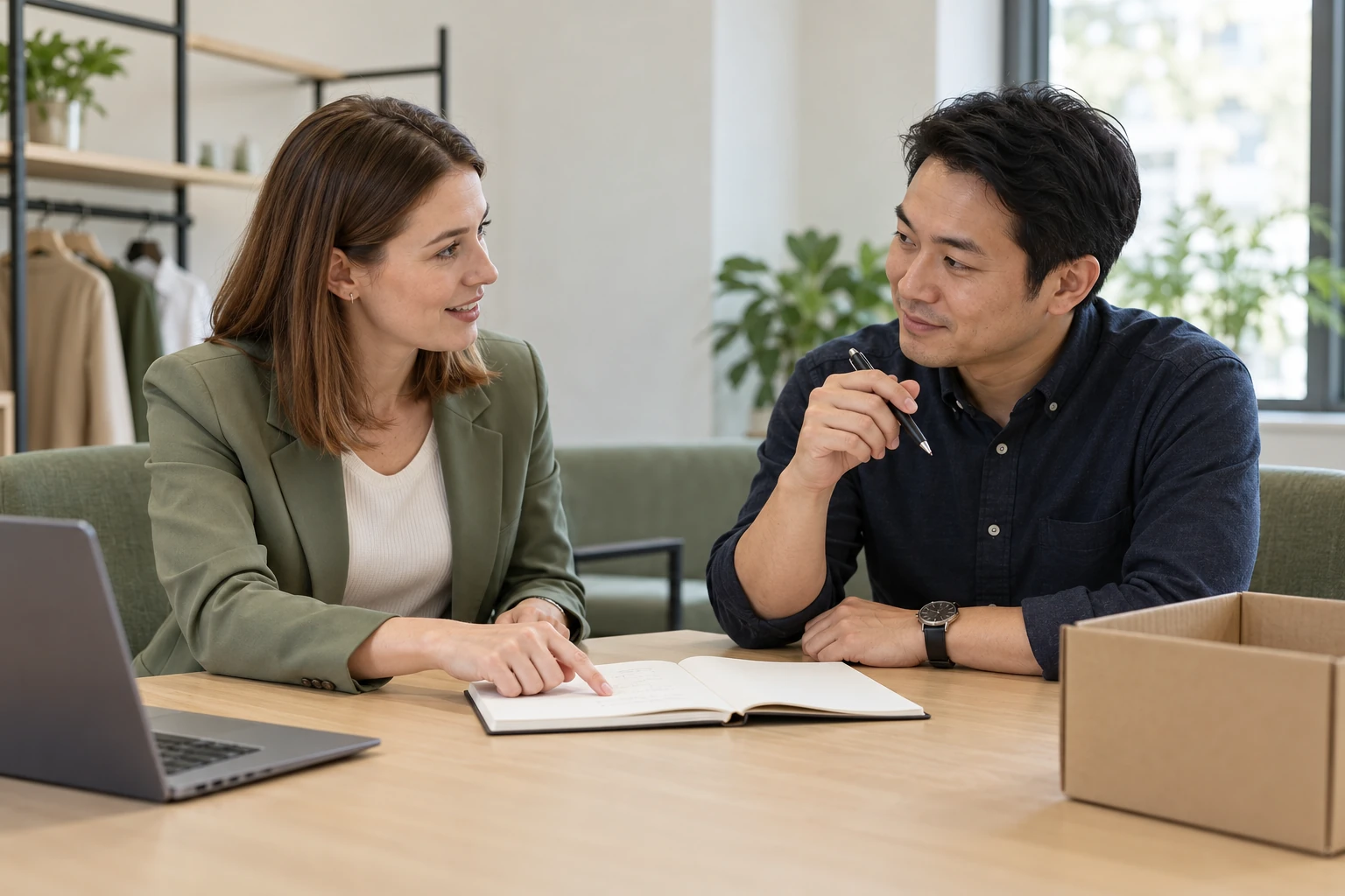 Buyer and supplier discuss warranty support arrangements before ordering
